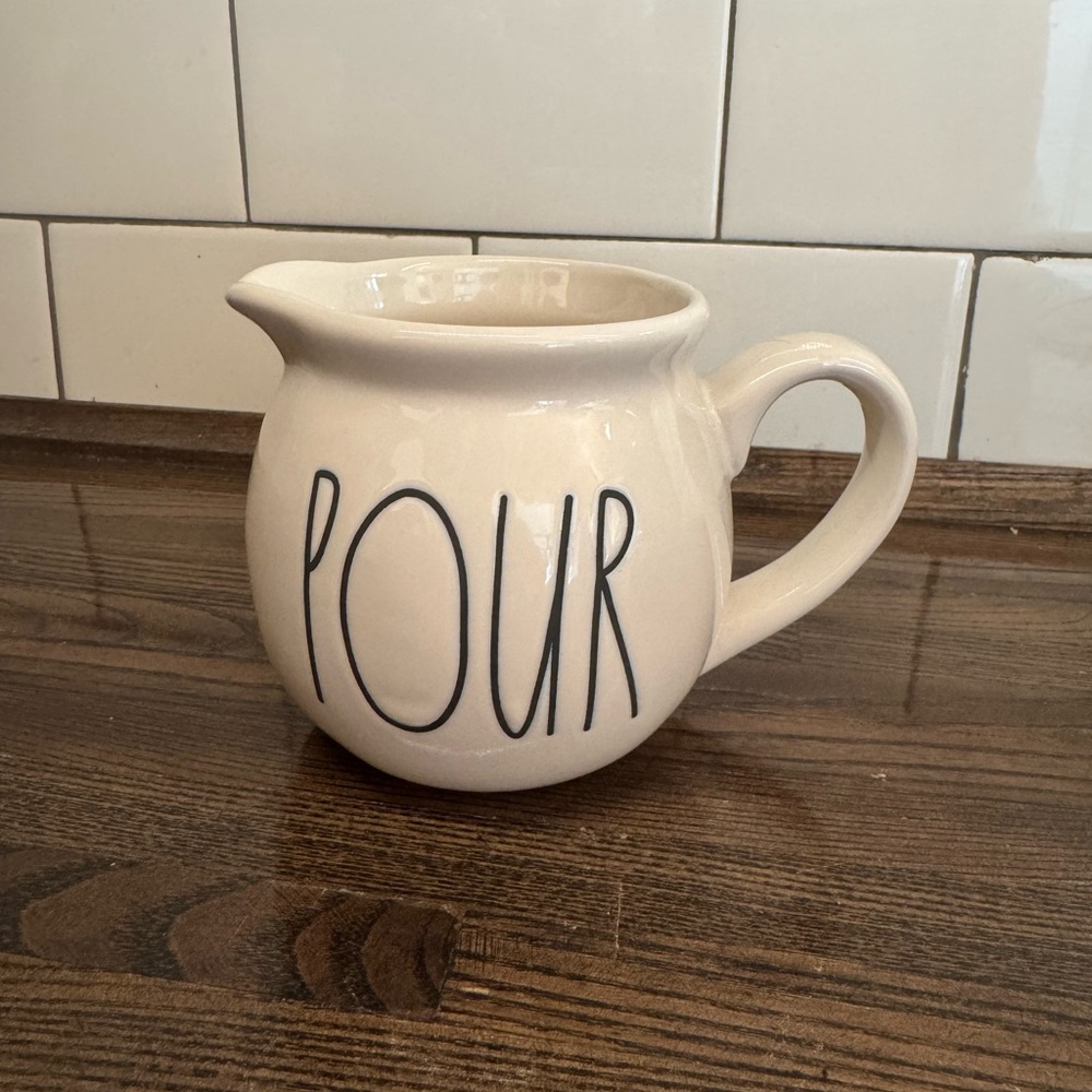 Rae Dunn Cream Artisan Collection Pitcher